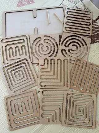 Set 10 tavole prescrittura legno