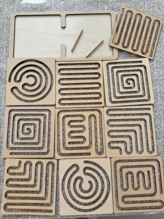 Set 10 tavole prescrittura legno