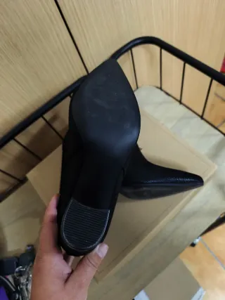 Botines negros tacón Corina mujer