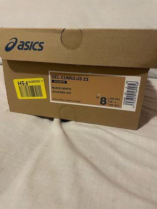 zapatillas asics gel cumulus 23 39.5 Negro Blanco