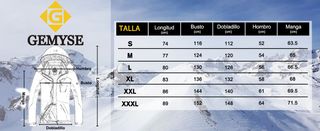 GEMYSE Chaqueta de Esquí Impermeable de Montaña para Hombre Abrigo de Invierno de Lana