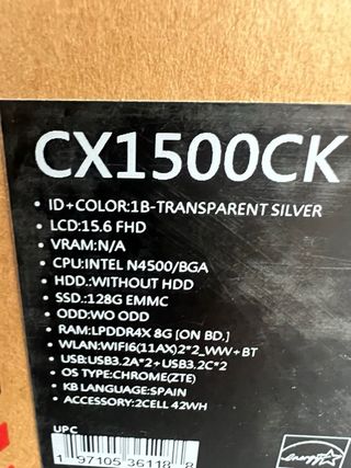 ASUS Chromebook CX1505CKA Nuovo