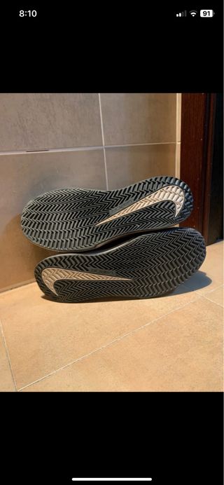 Zapatillas Nike Vapor Tenis Negras Blancas