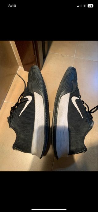 Zapatillas Nike Vapor Tenis Negras Blancas