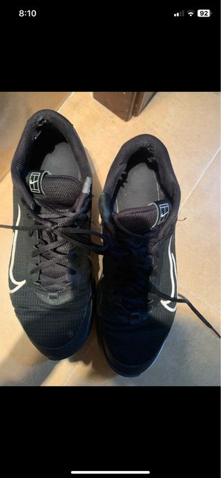 Zapatillas Nike Vapor Tenis Negras Blancas