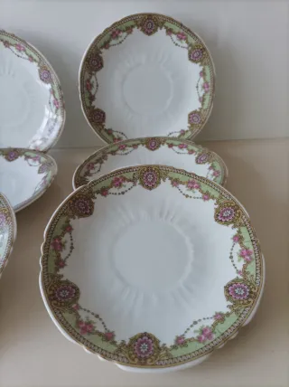 Seis Platos Limoges porcelana