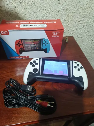 Consola Portátil Blanca y negra