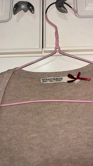 Stradivarius cárdigan beige talla L