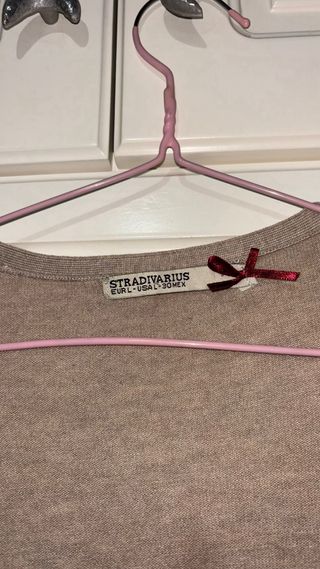 Stradivarius cárdigan beige talla L