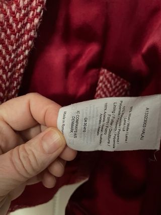 Abrigo corto Jackpot, jaspeado rojo T.3