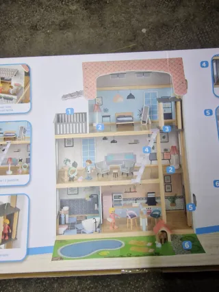 Casa de muñecas XXL Madera Nueva