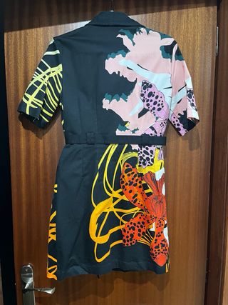 Vestido Desigual Multicolor Estampado camisero