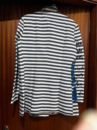 Abrigo Desigual Rayas Talla L Ganardina