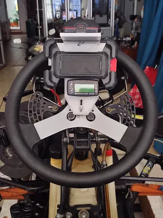 Soporte Racebox y móvil para kart