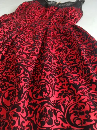 Vestido fiesta terciopelo grabado Talla M