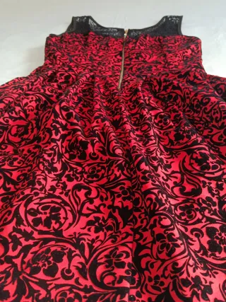 Vestido fiesta terciopelo grabado Talla M