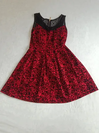 Vestido fiesta terciopelo grabado Talla M