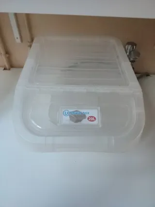 Cubos transparentes 20L para reciclaje/almacenaje