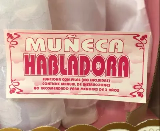 Muñeca JUMAO Habladora Comunión Blanca