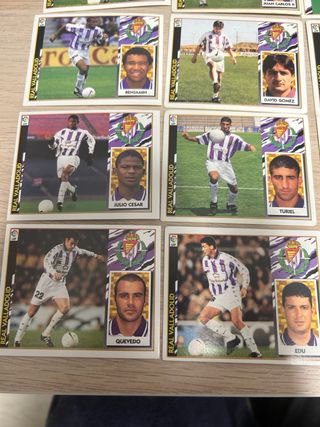 Lote 24 cromos Real Valladolid Liga 97-98