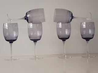 Copas de cristal talladas