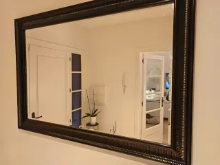 Espejo Marco Negro 91x130 cm