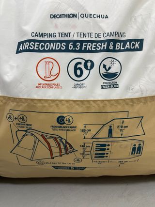 Fresh &Black AirSeconds 6.3, 4 ARCOS+carpa ymueble