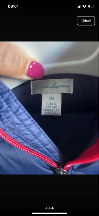 Piumino Ralph Lauren Polo bimbo