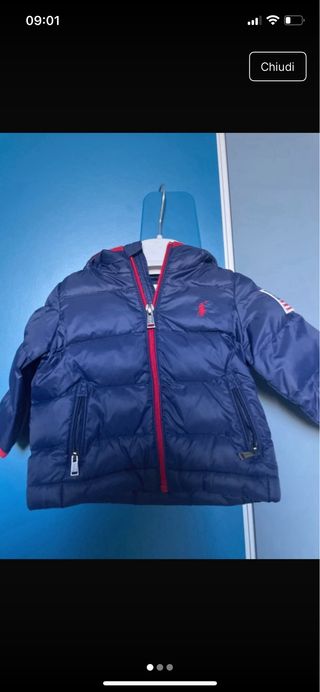Piumino Ralph Lauren Polo bimbo