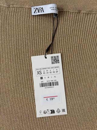 Falda  Midi Zara Hilo Metalizado Talla XS