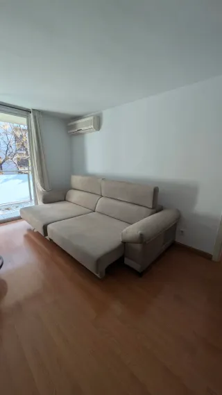 Sofá extensible beige 294x109