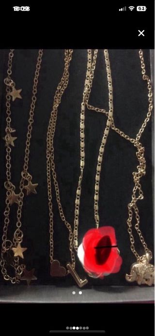 2X1 Colgantes dorados o plateados nuevos