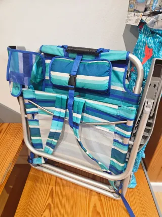 Silla Playa y Sombrilla Tommy Bahama Azul