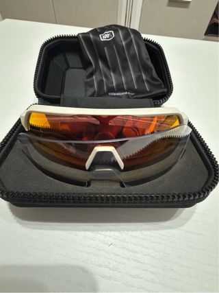 Gafas 100% S2 Soft Tact Blanco Lente Espejada