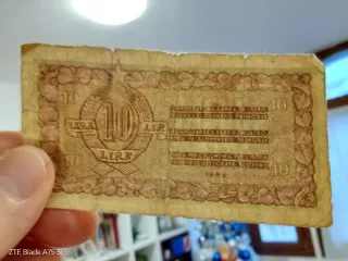 2 banconote 10 Lire 1945