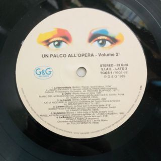 Un Palco all'Opera Vol. 2 LP 12" 33 RPM 1985