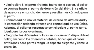 Collar perro anti tirones Talla L, nuevo