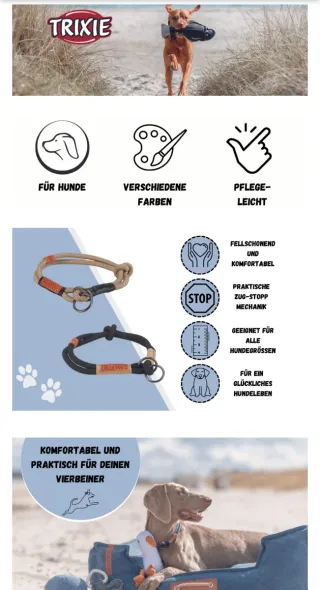 Collar perro anti tirones Talla L, nuevo