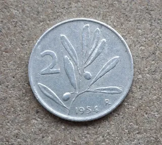 Moneta 2 Lire 1954
