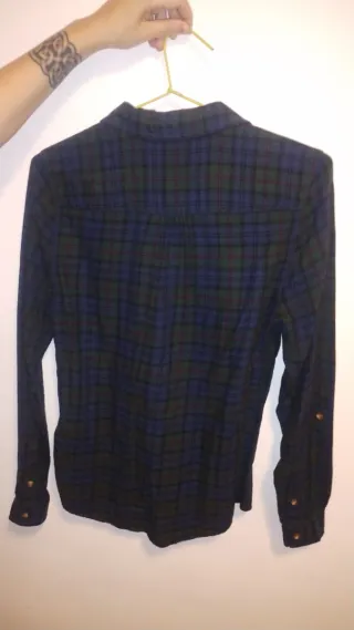 Camisa cuadros azul y verde