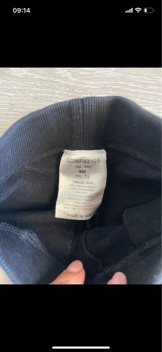 Tuta bambino bianca e nera