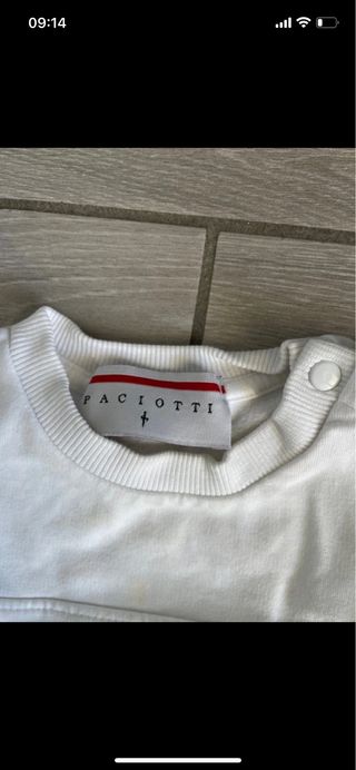 Tuta bambino bianca e nera