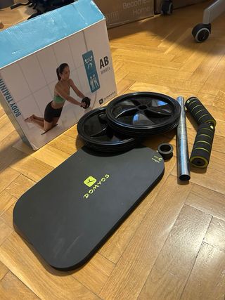 Rueda Abdominales + Esterilla DOMYOS