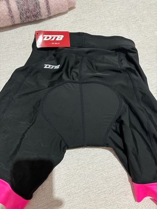 Culote ciclismo mujer negro y fucsia