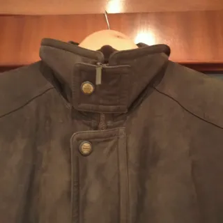 Cazadora Piel Vintage Taupe