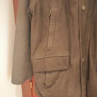 Cazadora Piel Vintage Taupe