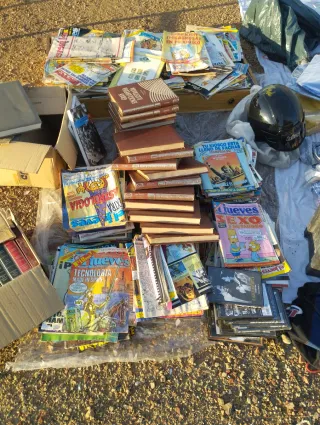 Lote de antigüedades y objetos varios