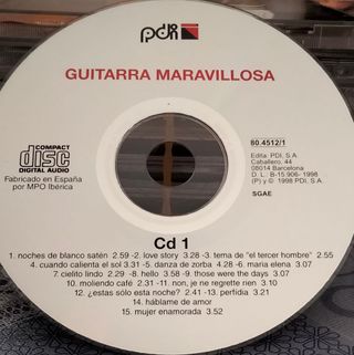 2-CDS  GUITARRA  MARAVILLOSA-  NOCHES BLANCO SATEN