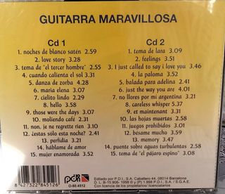 2-CDS  GUITARRA  MARAVILLOSA-  NOCHES BLANCO SATEN