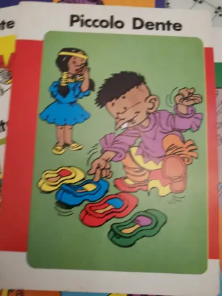 Lotto 7 quaderni scuola vintage PICCOLO DENTE